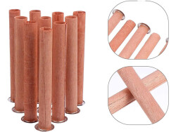 Dairesel Ahşap Fitil 12 cm Yapışkanlı Sehpa 5 Adet - 