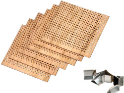 Delikli Ahşap Fitil Büyük Boy Setli Yapışkanlı Fitil 10 Adet - 