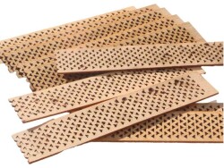 Delikli Ahşap Fitil Küçük Boy 50 Adet - 