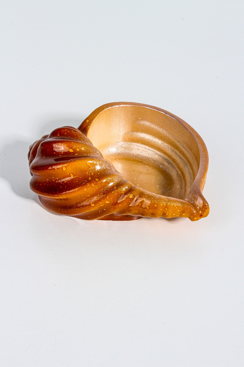 Deniz Salyangozu Kabuğu Dekoratif Biblo Beton Taş Tozu Silikon Kalıbı KHB114 - 