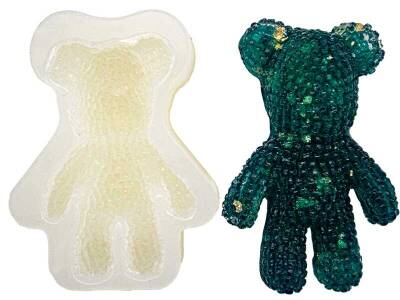 Desenli Ayıcık Epoksi Reçine Kalıbı KHE784 - 1