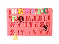 Desenli Harf Silikon Kalıbı KHH12 - 