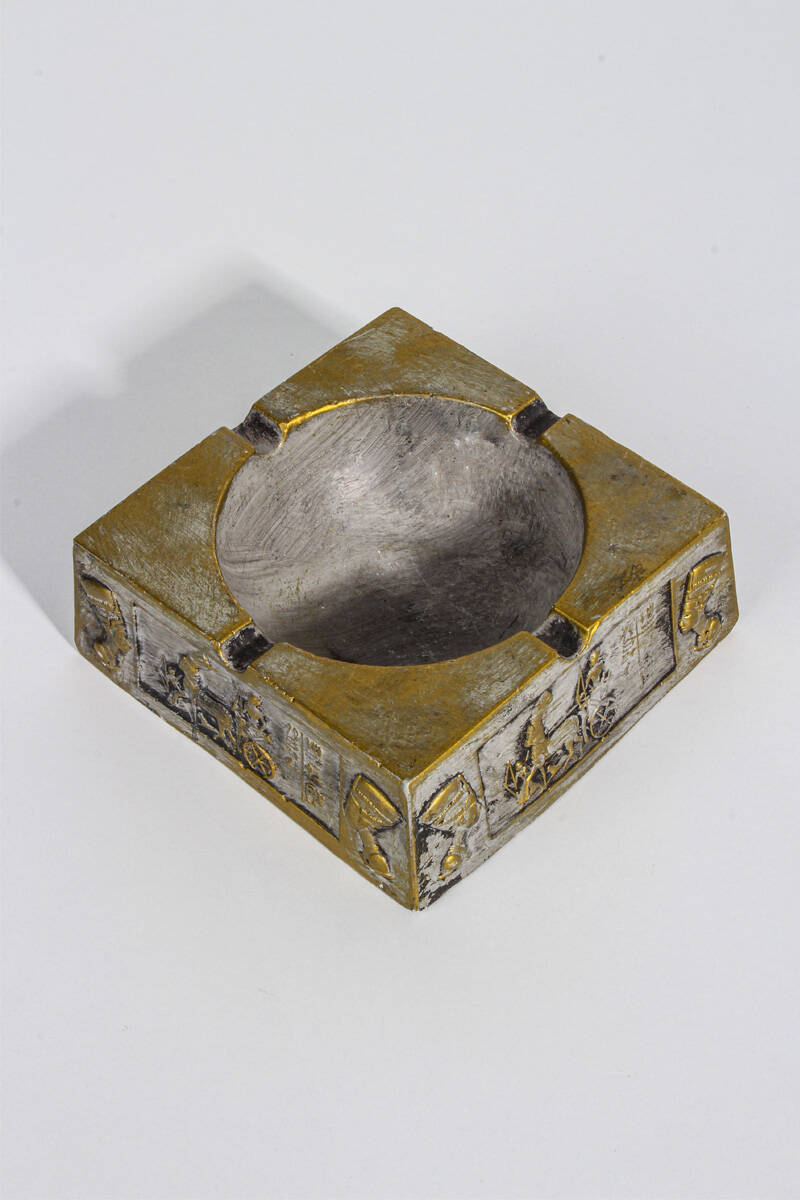 Antik Mısır Motifli Küllük Beton Taş Tozu Silikon Kalıbı KHB40 - 1