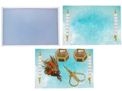 Dikdörtgen Tepsi Epoksi Reçine Kalıbı KHE625 - 