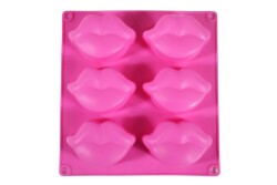 Dudak Desenli 6'lı Silikon Kek Kalıbı KHK8171 - 