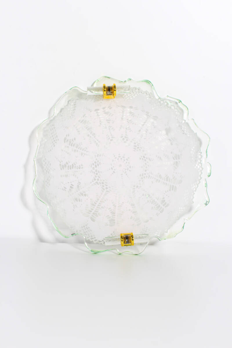 Düzensiz Yuvarlak Tepsi Epoksi Reçine Kalıbı KHE632 - 3