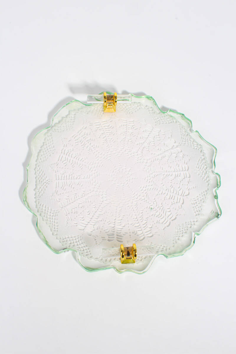 Düzensiz Yuvarlak Tepsi Epoksi Reçine Kalıbı KHE632 - 4