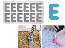 E Harfi 12'lu Bubble Alfabe Epoksi Reçine Kalıbı KHE738 - 