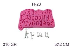 El Yazısı Küçük Harf Silikon Kalıbı H-23 - 