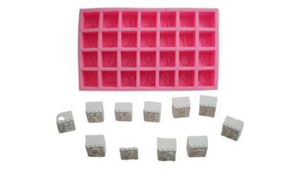 Küp Büyük Harf El Yazısı Silikon Kalıbı KHH04 - 1