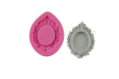 Elips Mini Çerçeve Silikon Kalıbı ÇE-72 - 1