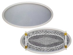 Elips Model Büyük Boy Tepsi Epoksi Reçine Kalıbı KHE614 - 