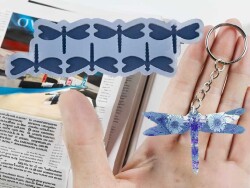 Epoksi Reçine 6'lı Yusufcuk Anahtarlık Kalıbı KHE463 - 