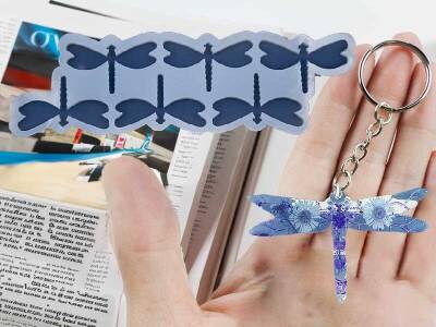 Epoksi Reçine 6'lı Yusufcuk Anahtarlık Kalıbı KHE463 - 1