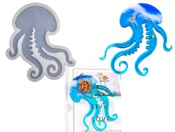 Epoksi Reçine Ahtapot Sunumluk Silikon Kalıbı KHE517 - 