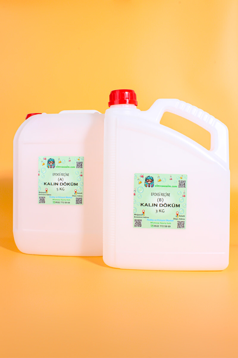 Epoksi Reçine Kalın Döküm 8 Kg - 