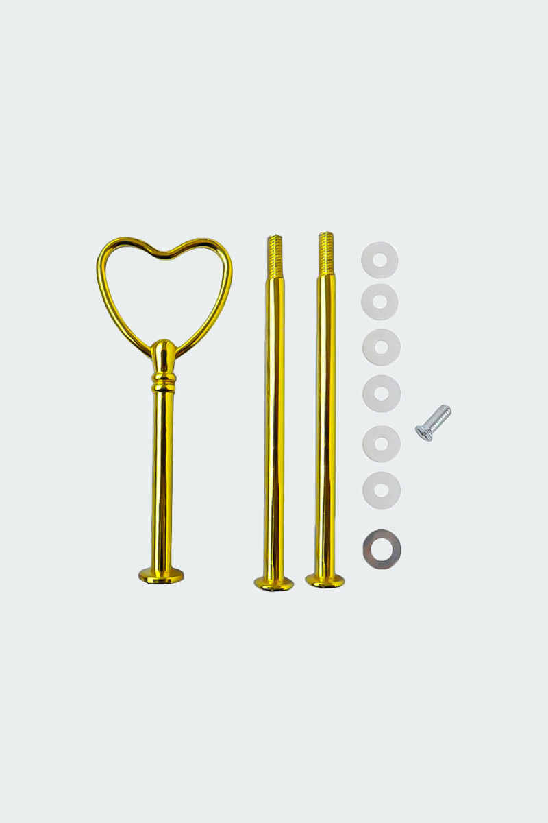 Kek Standı Demiri Kalp Kulp Aparatı Altın Renk - 