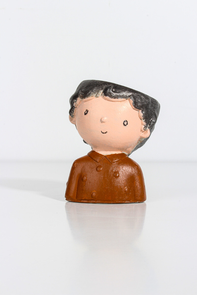 Erkek Çocuk Figürü Sukulent Beton Taş Tozu Silikon Kalıbı KHB74 - 