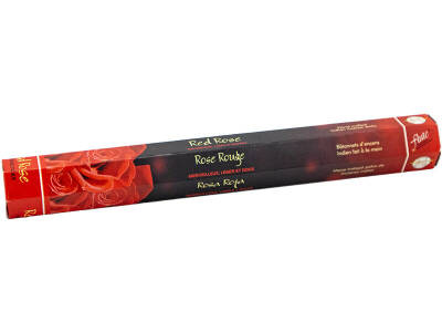 Flute Kırmızı Gül (Red Rose) Kokulu 20'li Çubuk Tütsü - 1