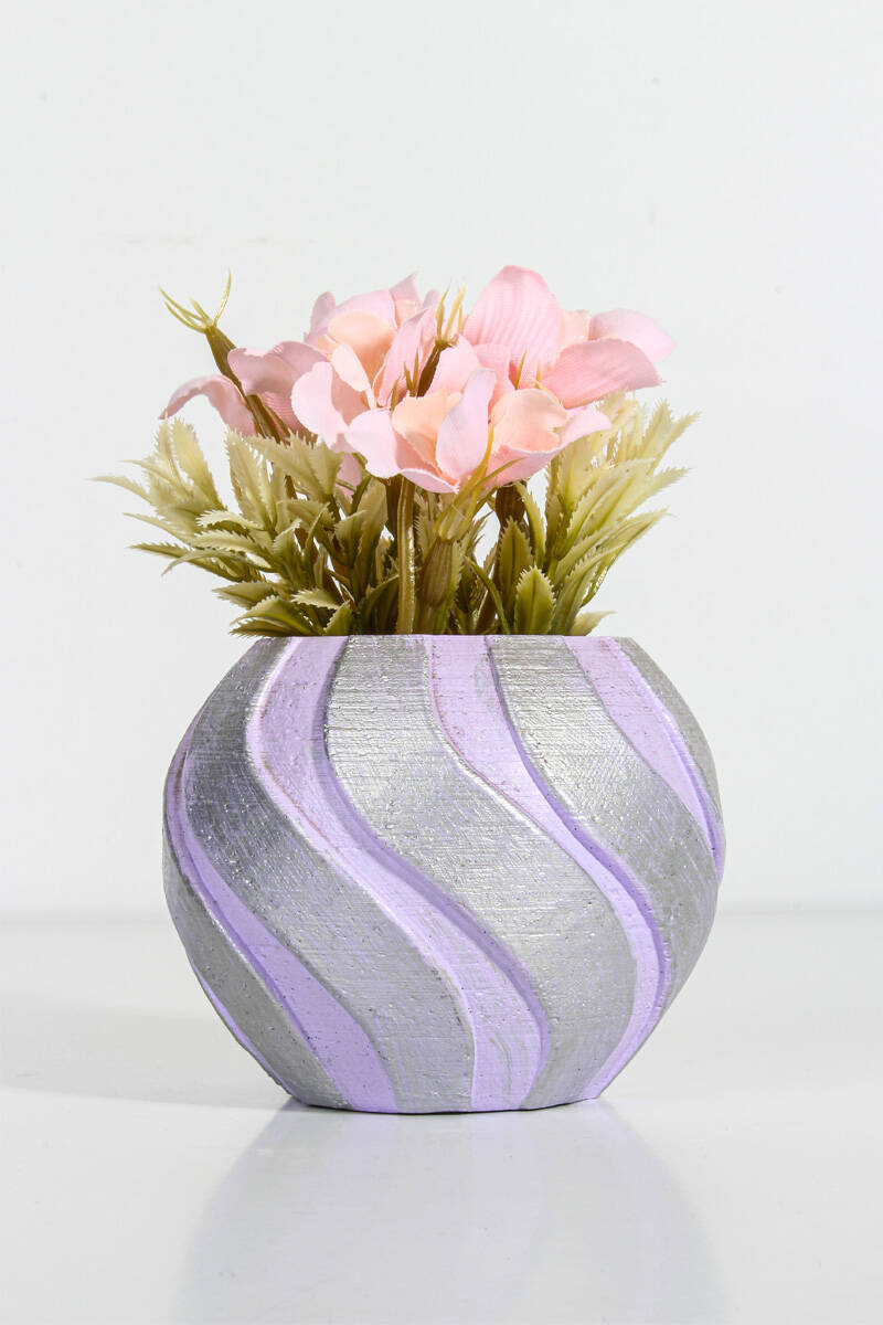 Spiral Sukulent Beton Taş Tozu Silikon Kalıbı KHB38 - 1