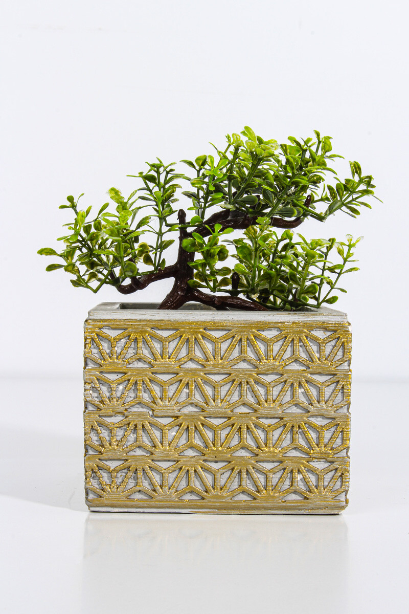 Kare Desenli Sukulent Beton Taş Tozu Silikon Kalıbı KHB41 - 