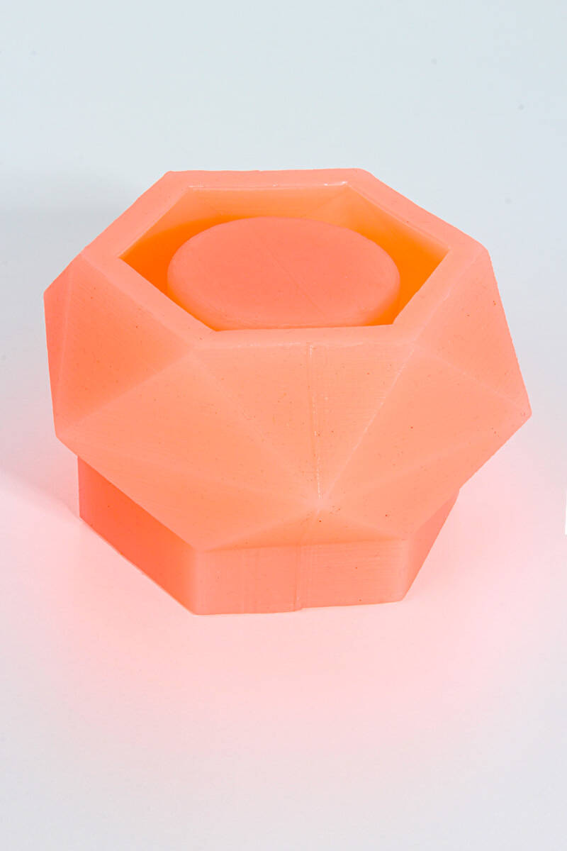 Geometrik Sukulent Beton Taş Tozu Silikon Kalıbı KHB53 - 4