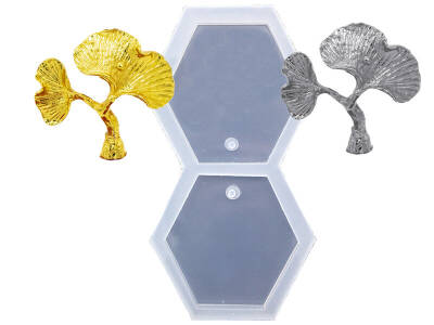 Ginko Altıgen Lokumluk Tepsi Epoksi Reçine Kalıbı KHE802 - 1