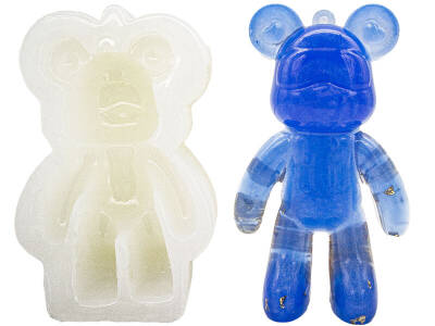 Gözlüklü Ayıcık Epoksi Reçine Kalıbı KHE790 - 1