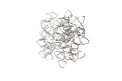 Gri Kolye ve Anahtarlık Ucu Üçgen Kıskaç 50 Adet - 2