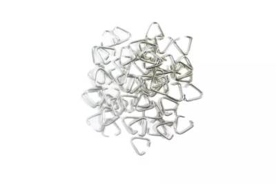 Gri Kolye ve Anahtarlık Ucu Üçgen Kıskaç 50 Adet - 2