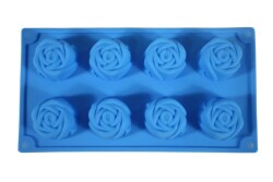 Gül Desenli 8'li Silikon Kek Kalıbı KHK8152 - 5