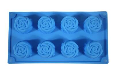 Gül Desenli 8'li Silikon Kek Kalıbı KHK8152 - 2