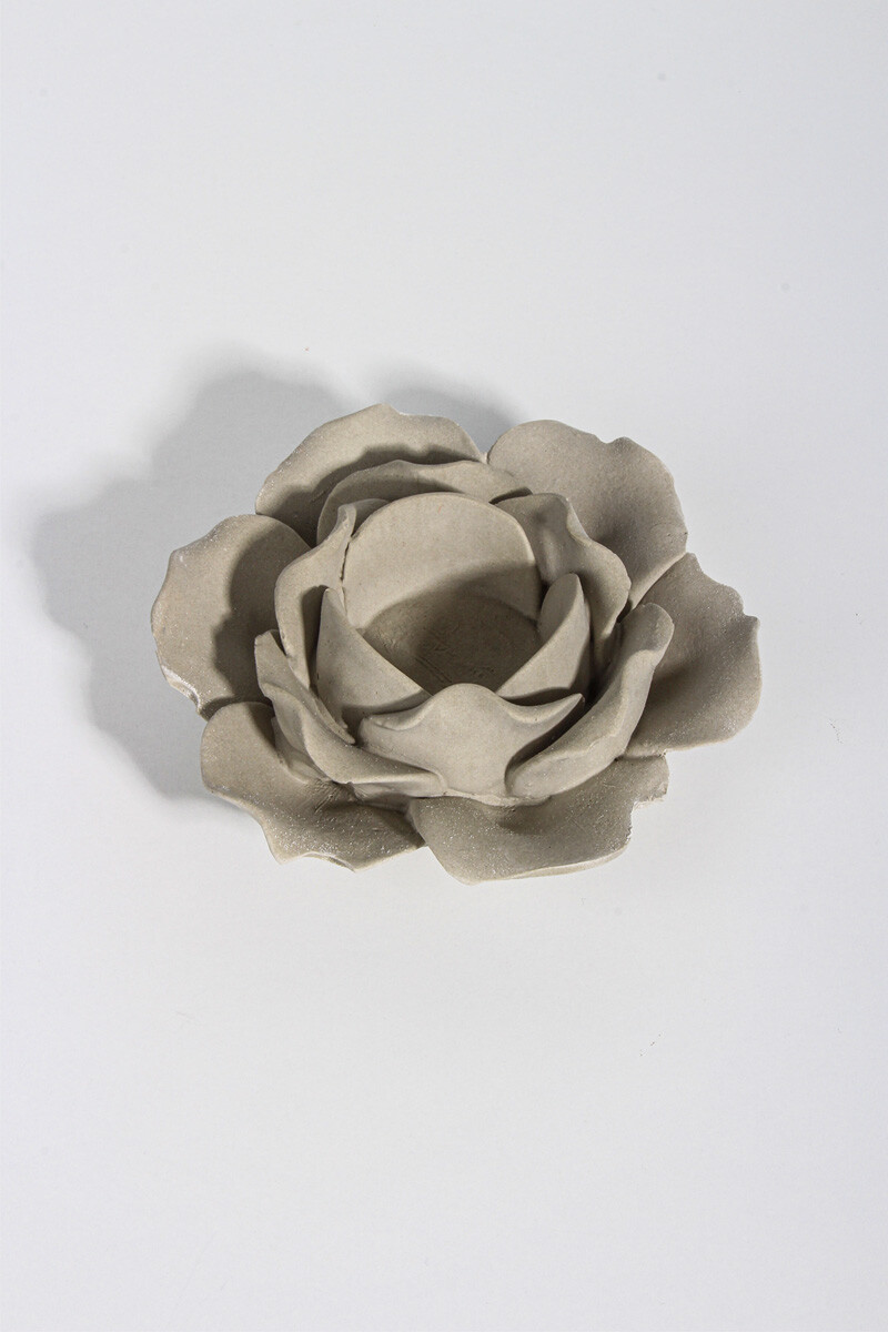 Gül Mumluk Beton Taş Tozu Silikon Kalıbı KHB93 - 3