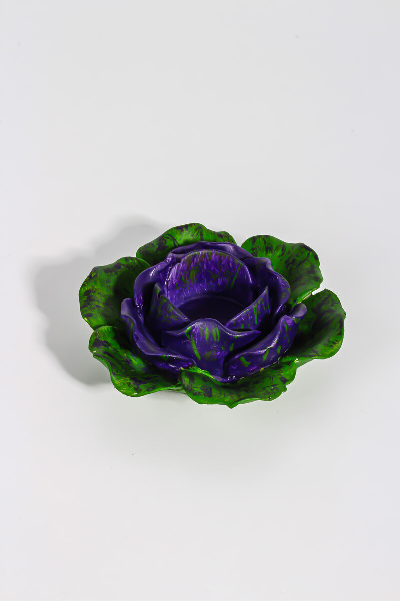 Gül Mumluk Beton Taş Tozu Silikon Kalıbı KHB93 - 