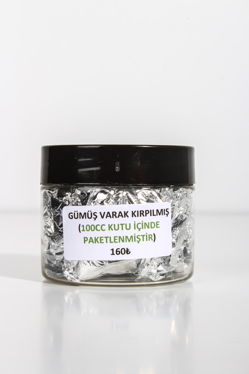 Gümüş Kırpılmış Varak 100CC - 
