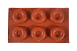 Halka Desenli 6'lı Silikon Kek Kalıbı KHK019 - 6