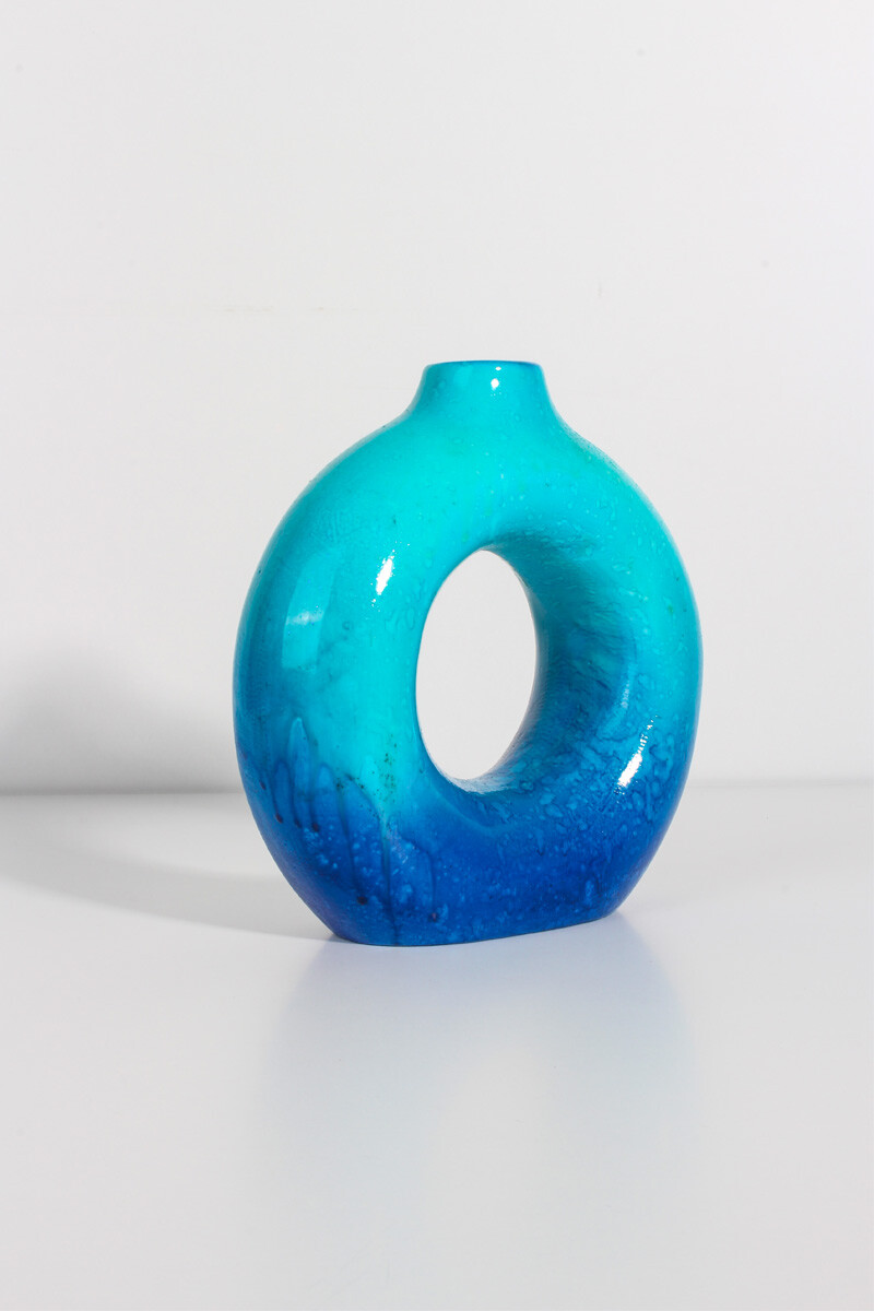 Halka Vazo Beton Taş Tozu Silikon Kalıbı KHB107 - 2