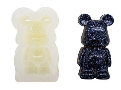 Hazır Ol Ayıcık Küçük Boy Epoksi Reçine Kalıbı KHE788 - 1