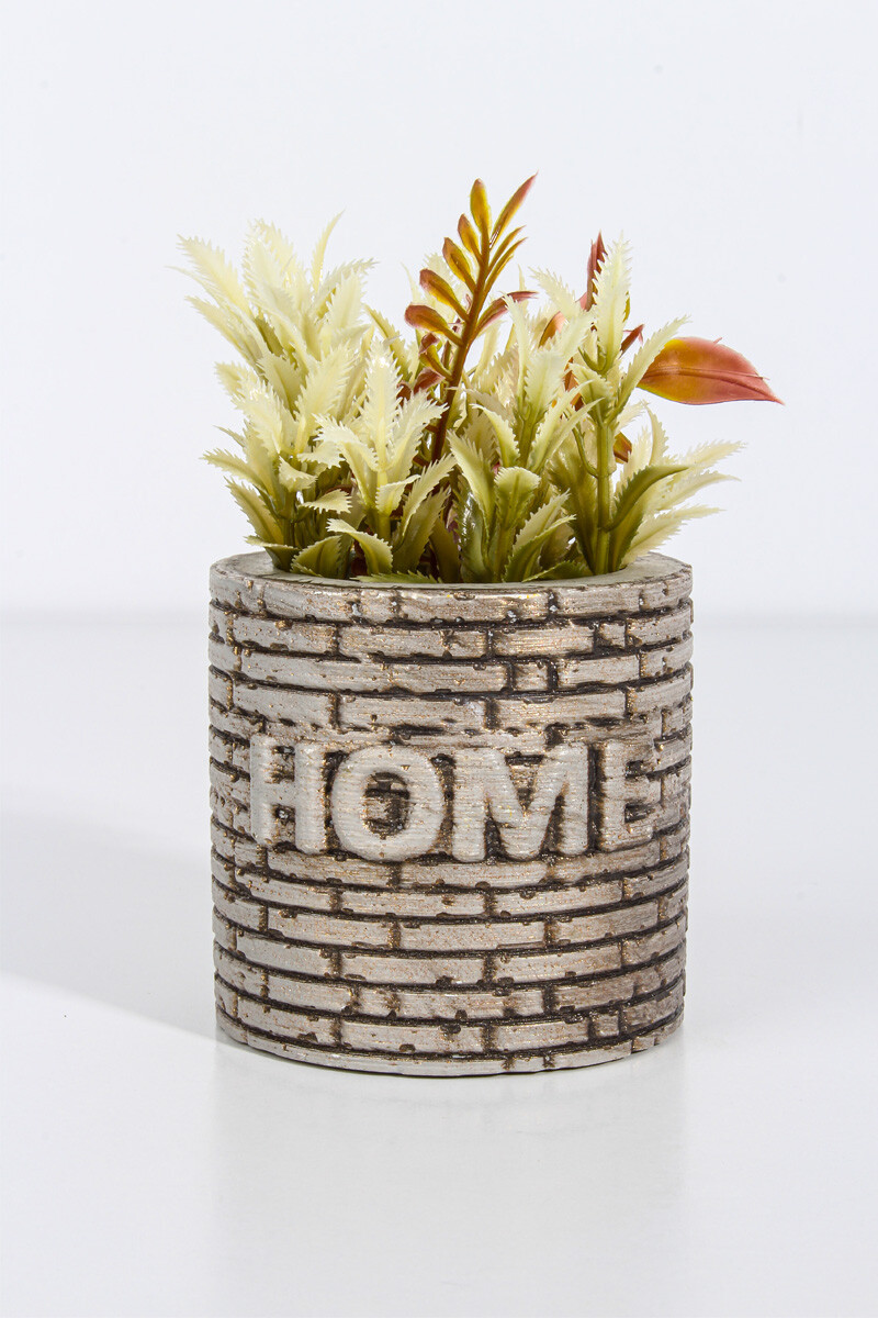 Home Tuğla Desen Silindir Sukulent Beton Taş Tozu Silikon Kalıbı KHB56 - 2