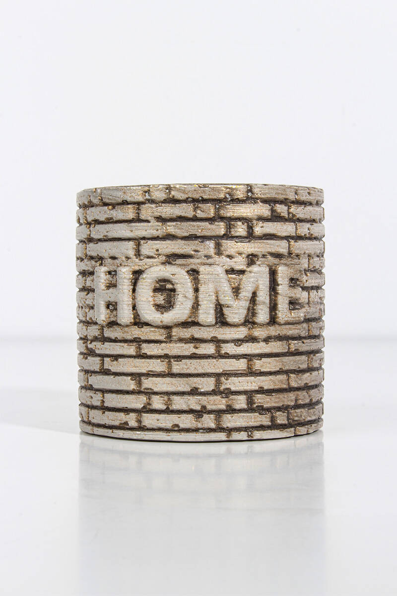 Home Tuğla Desen Silindir Sukulent Beton Taş Tozu Silikon Kalıbı KHB56 - 1