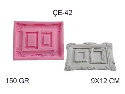 İkili Çerçeve Silikon Kalıbı ÇE-42 - 1