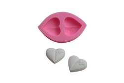 İkili Kalp Silikon Kalıbı KHKA02 - 