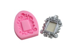 İşlemeli Kare Çerçeve Silikon Kalıbı ÇE-29 - 
