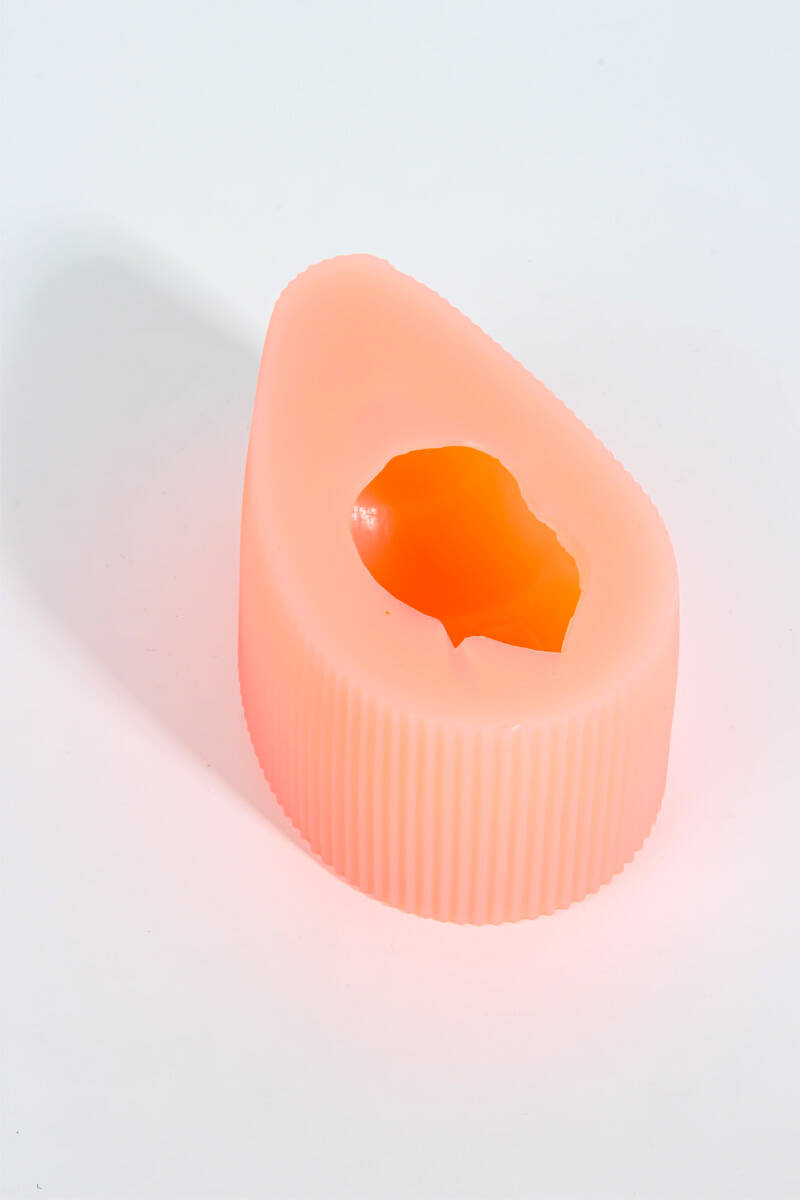 Deniz Salyangoz Kabuğu Mumluk Beton Taş Tozu Silikon Kalıbı KHMUM12 - 4