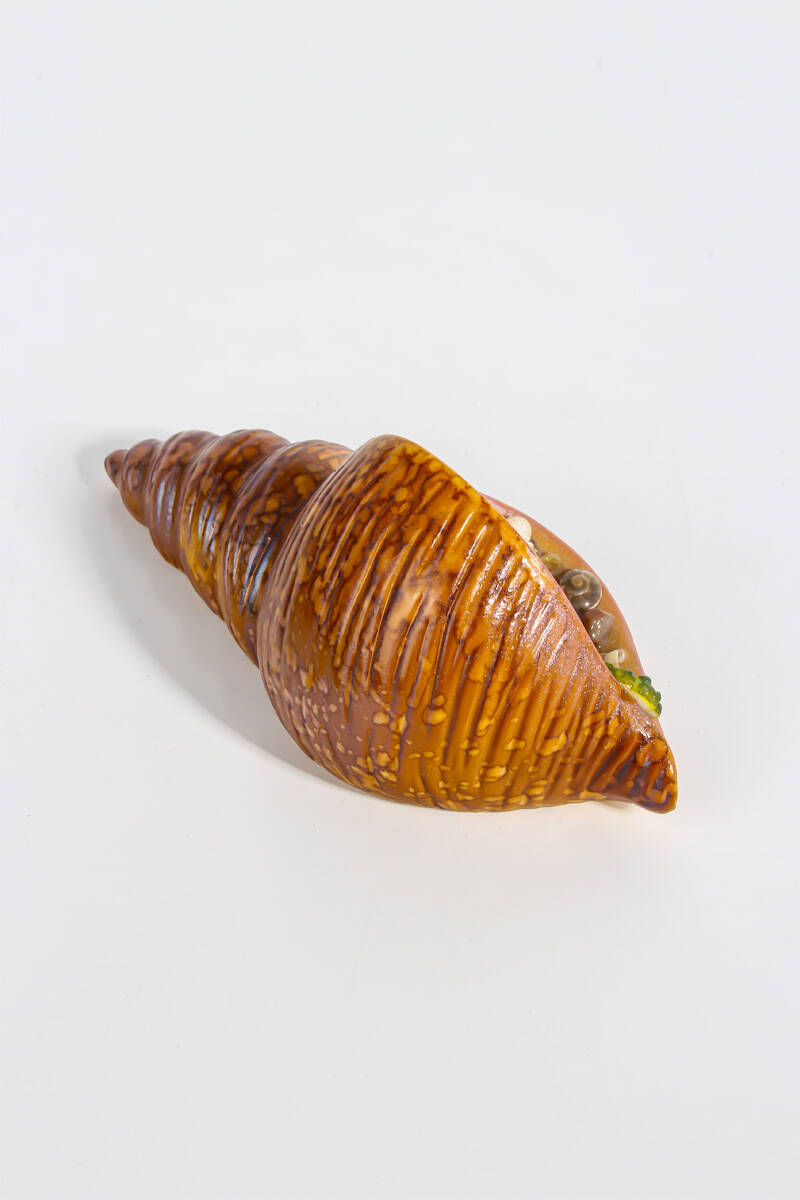 Deniz Salyangoz Kabuğu Mumluk Beton Taş Tozu Silikon Kalıbı KHMUM12 - 3