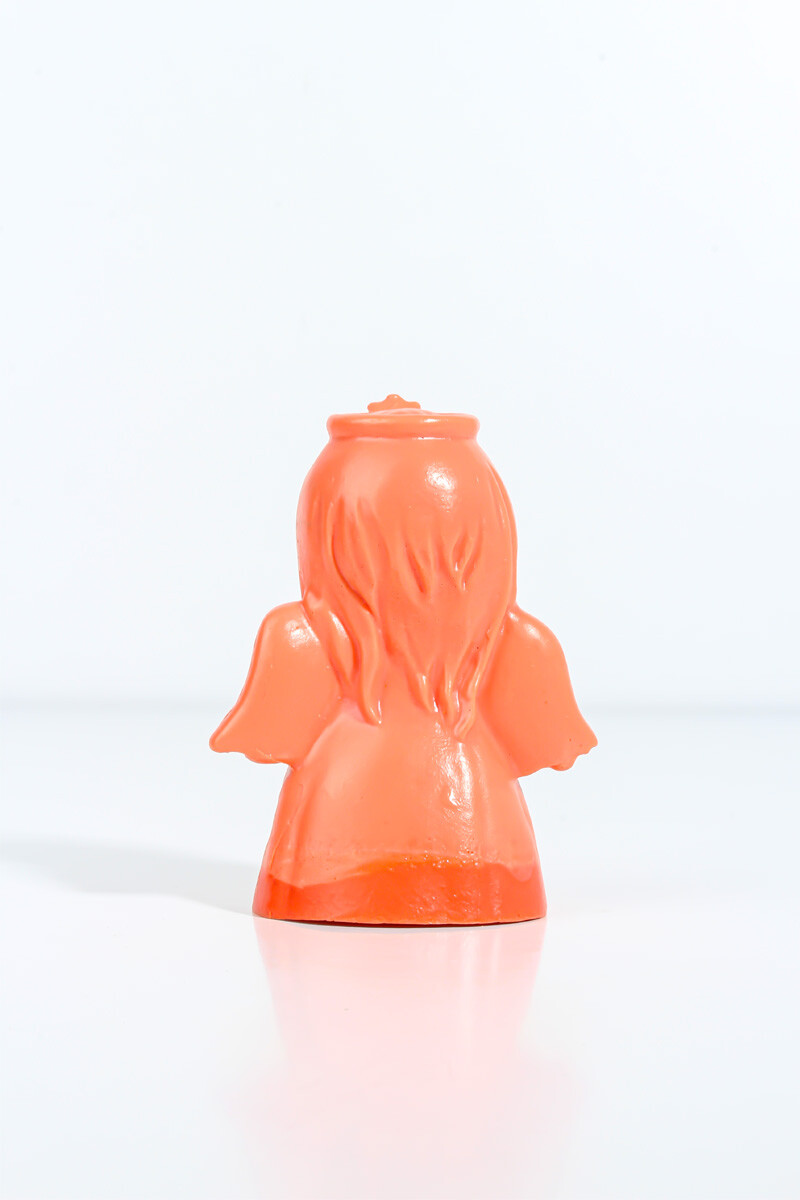 Kalp Detaylı Melek Silikon Mum Kalıbı KHM312 - 2