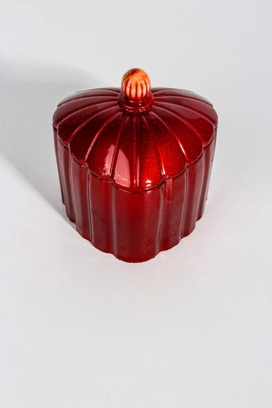 Kalp Kapaklı Kutu Beton Taş Tozu Silikon Kalıbı KHB113 - 3