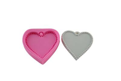 Kalp Pano Silikon Kalıbı KHKA12 - 1
