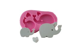 Kalpli Yavru Fil Silikon Kalıbı HA-36 - 