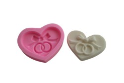Kalp Yüzük Detaylı Silikon Kalıbı KHDU03 - 